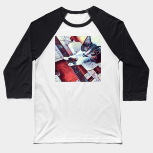 SMALL CAT Baseball T-Shirt